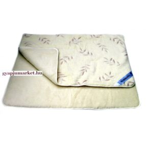 Bárány merino gyapjú takaró OLÍVÓ MINTÁS 520g/m2