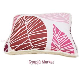 Gyapjú-pamut kispárna LEVELES mintával