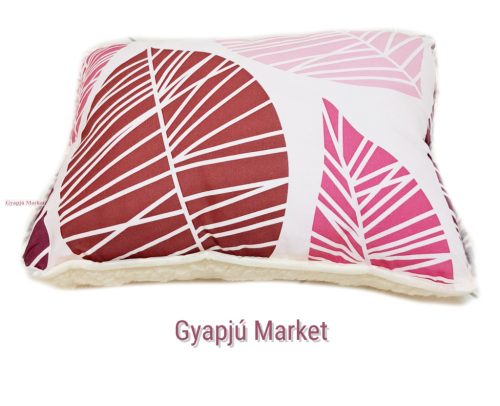 Gyapjú-pamut kispárna LEVELES mintával