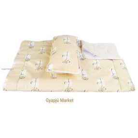   Merino bárány gyapjú  / pamut szett (takaró, párna) LINARA MINTÁS