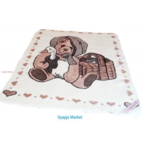   Bárány merino gyapjú takaró MACI LIBÁVAL 140*200cm 450g/m2 