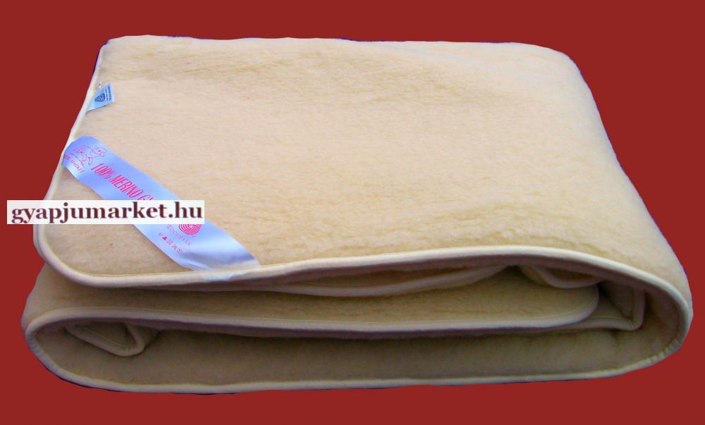 Bárány merino gyapjú garnitúra natúr (derékalj, takaró, párn Bárány merino gyapjú ágynemű garnitúra, natúr (derékalj