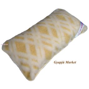   Bárány merino gyapjú párna luxus rácsos 40x80 cm (520 g/m2)