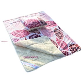   Merino bárány gyapjú/pamut szett (takaró, párna) LEVELES