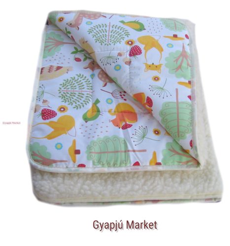 Gyapjú-pamut takaró MÓKUSSAL